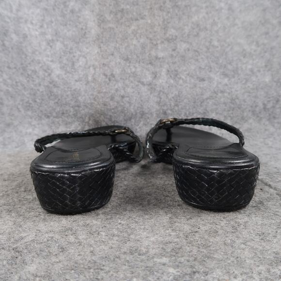 Cole Haan Shoes Womens 8 Sandals Fashion Leather Braided Strap Slip On Flip Flop - Picture 5 of 11